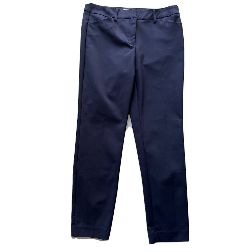 Philosophy Apparel Women's Blue Slant Pocket Ankle Pant Size 8 - Picture 2 of 9